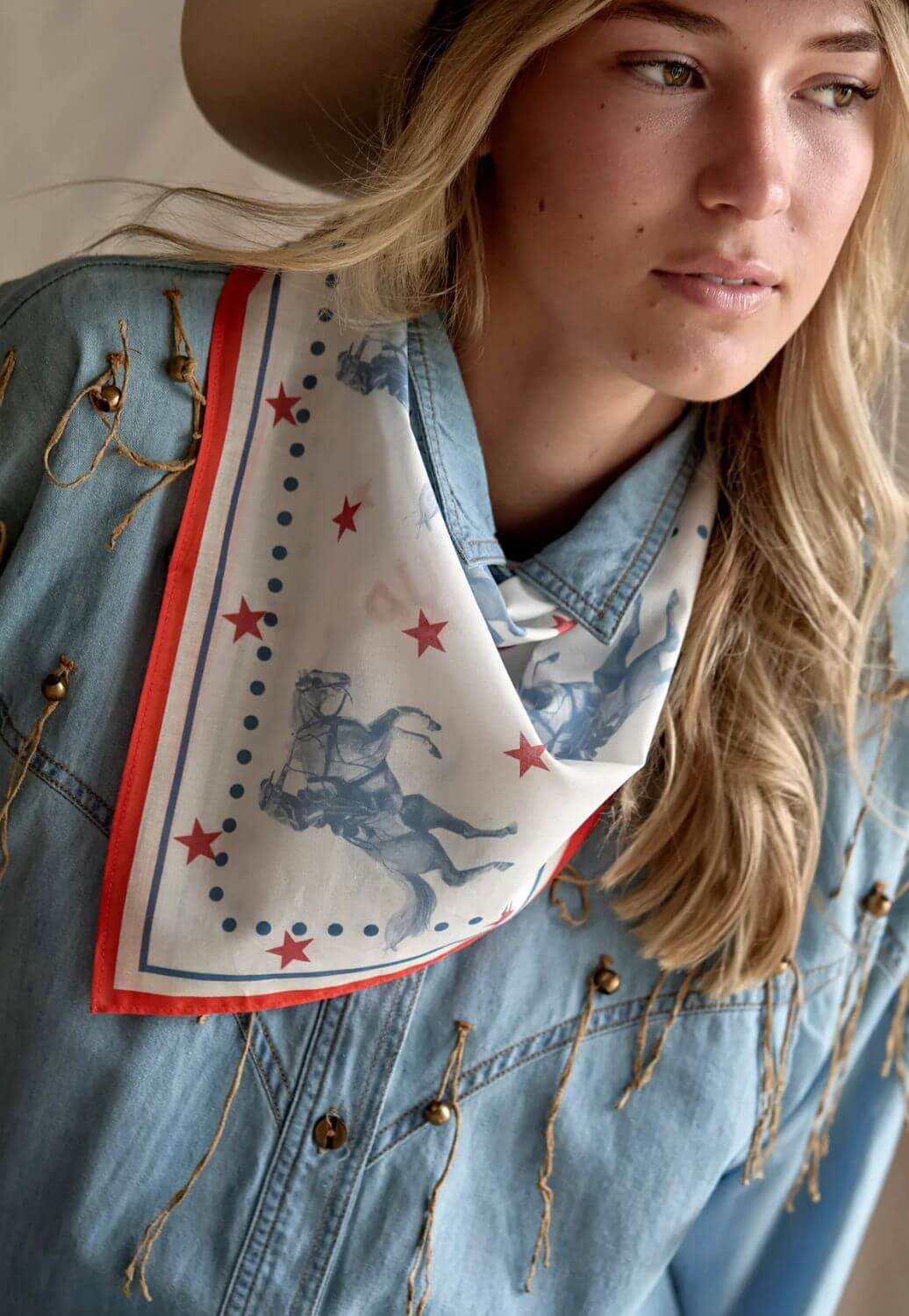 Whitney Spicer Cotton Cowboy Up Bandana