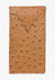 Silver Creek Ostrich Print Checkbook Wallet