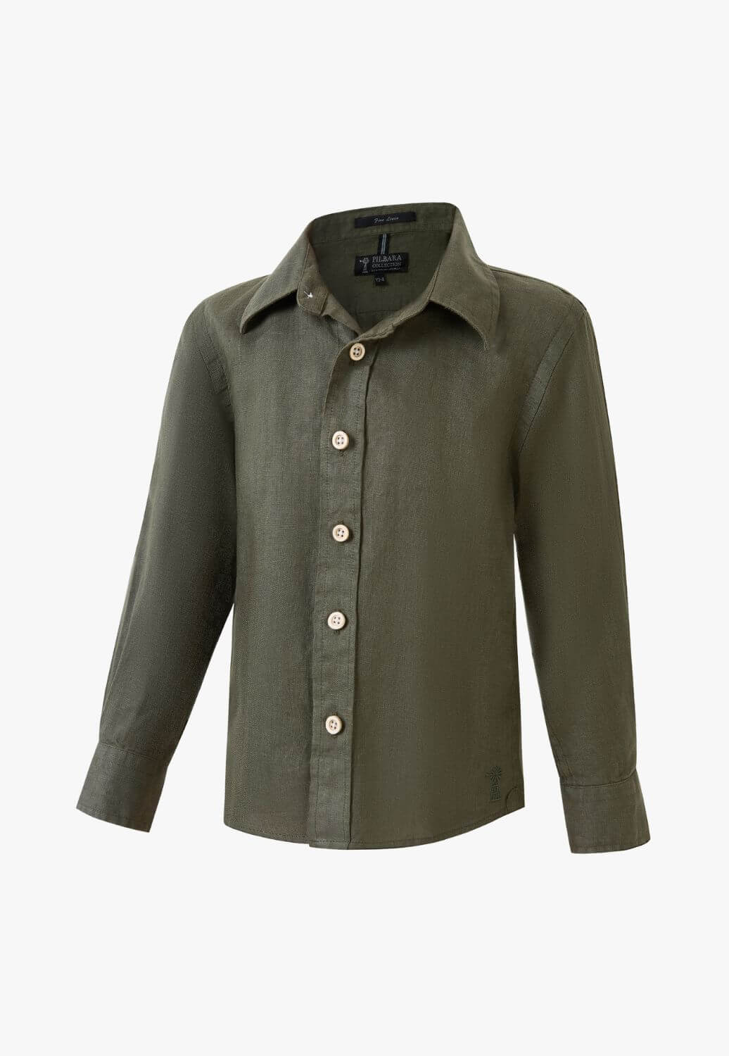 Pilbara Boys Linen Long Sleeve Shirt