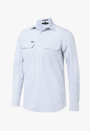 Pilbara Mens Y/D Check Long Sleeve Shirt