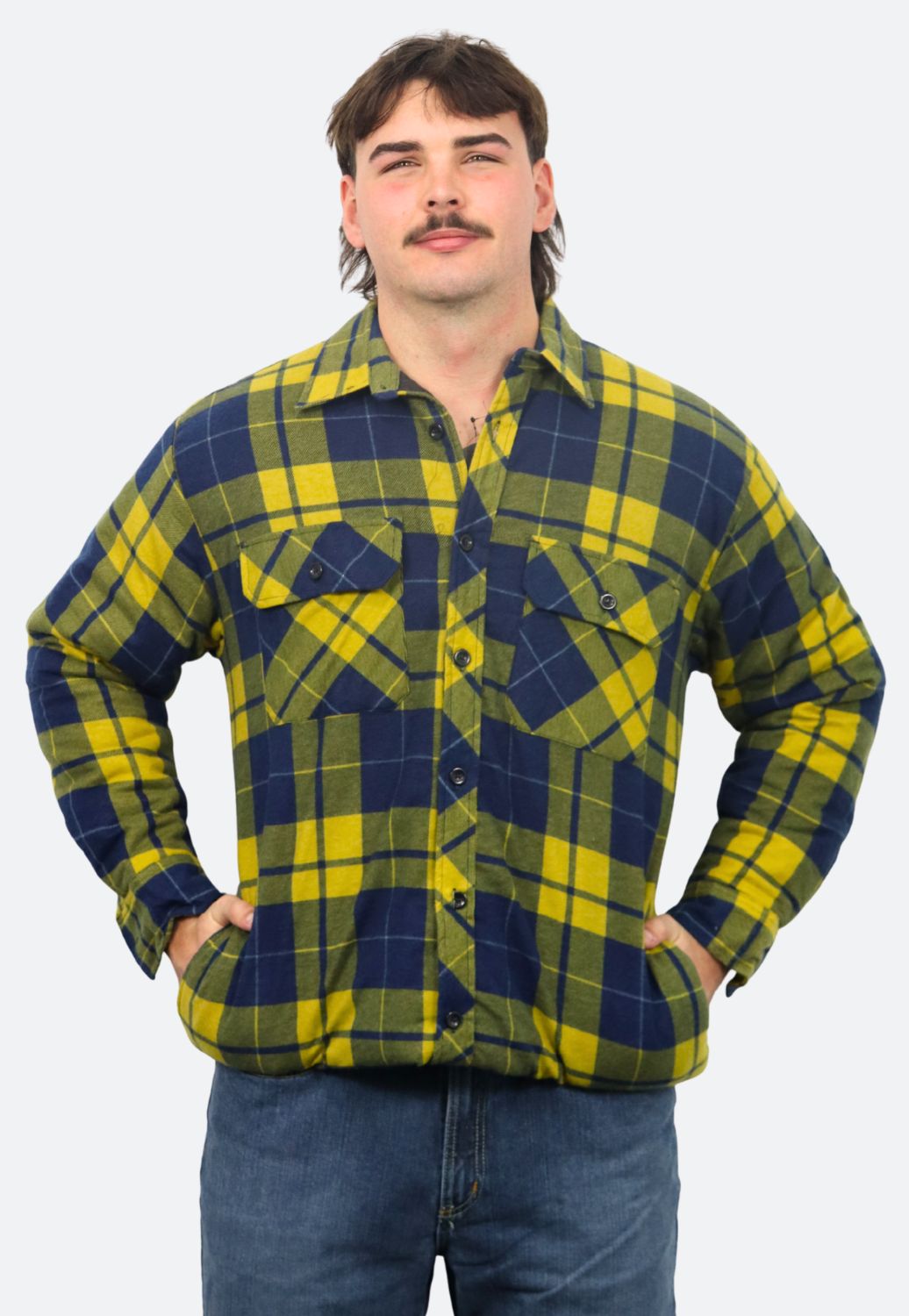 Pilbara Open Front Flannelette Quilted Shirt