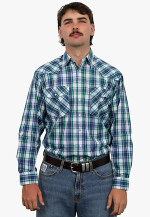 Bisley Mens Western Long Sleeve Shirt