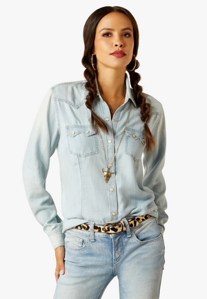 Ariat Womens Blues Long Sleeve Shirt