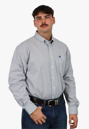 Cinch Mens Plaid Long Sleeve Shirt