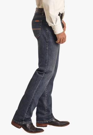 Rock & Roll Mens Vintage 46 Revolver Slim Fit Straight Jean
