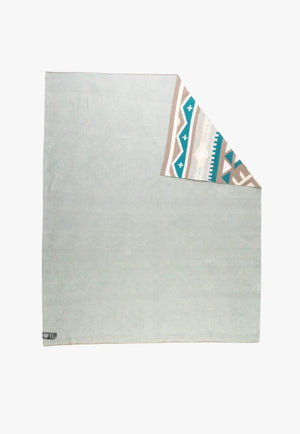 Myra Sagebrush Aztec Cotton Knitted Throw