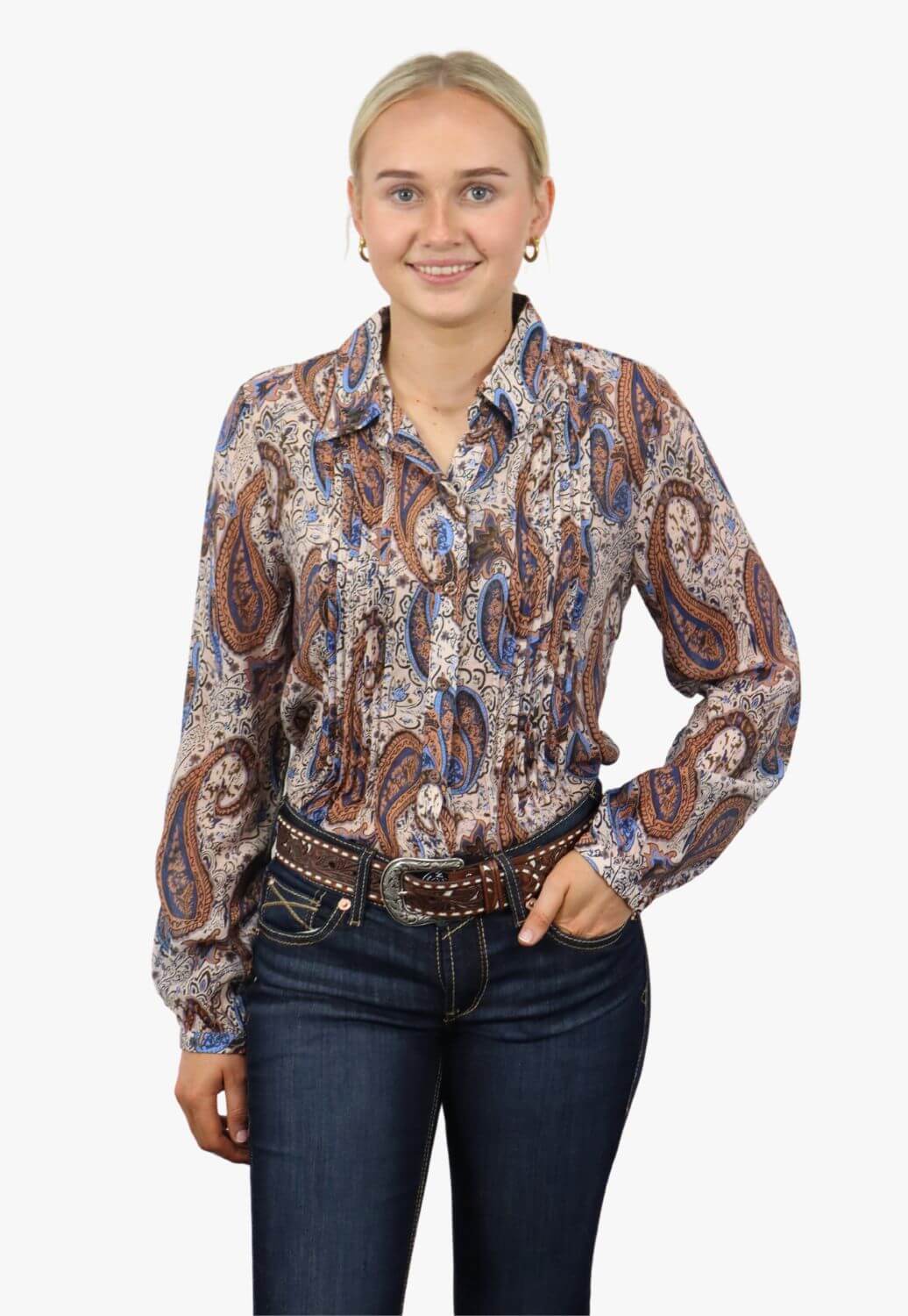 Corfu Denim Soft Print Shirt