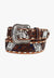 Nocona Mens Floral Tooled Belt