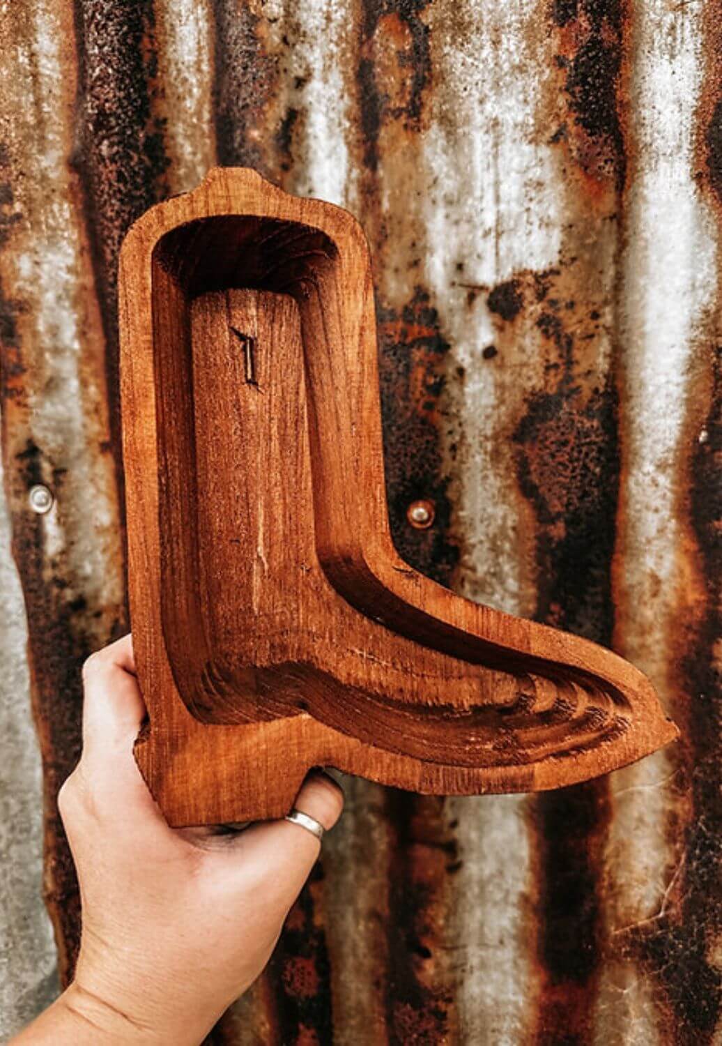 Cactus Creek Co Wooden Tray Boot