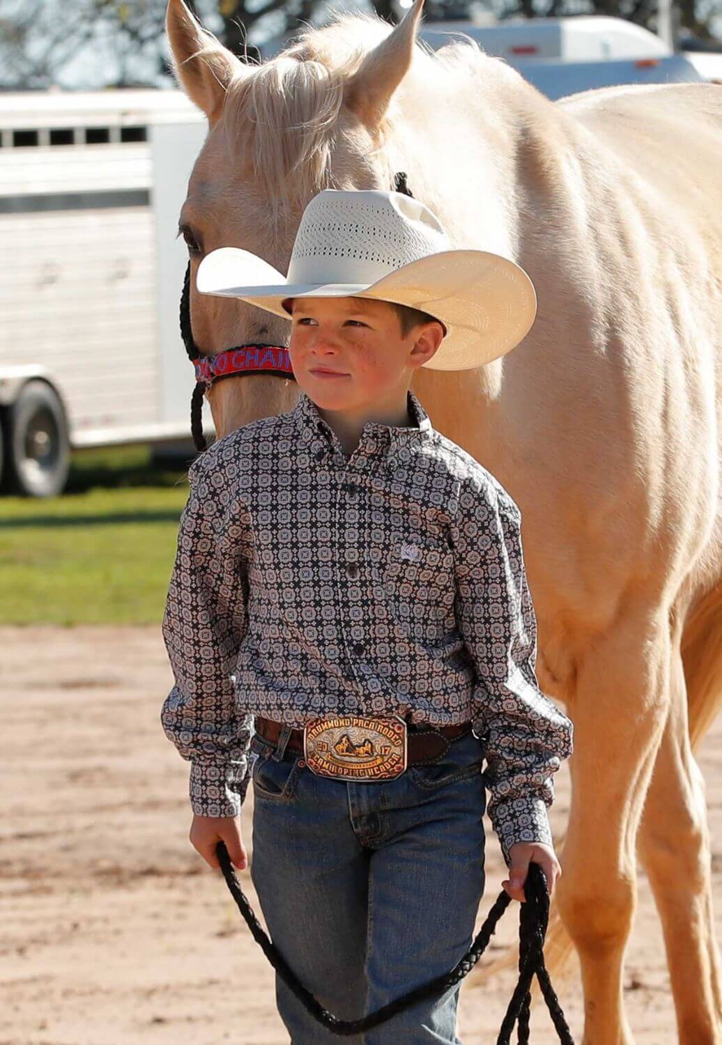 Cinch Boys Geometric Long Sleeve Shirt