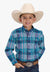 Roper Boys Amarillo Collection Plaid Long Sleeve Shirt