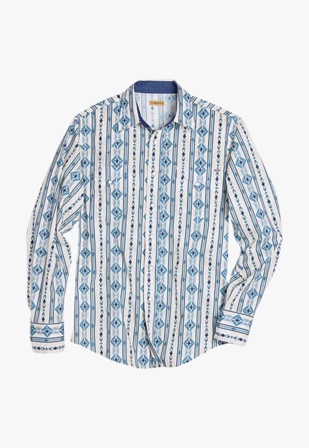 Tin Haul Mens Long Sleeve Print Shirt