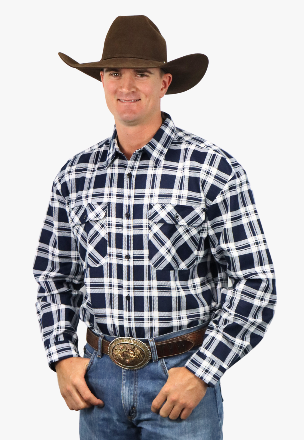 Pilbara Mens Open Front Flannelette Shirt