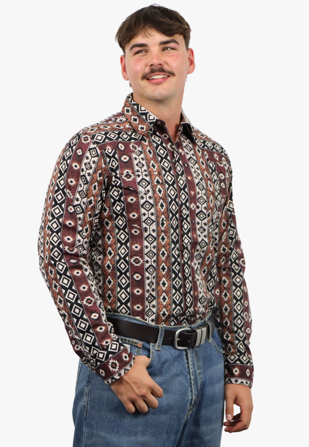 Roper Mens West Made Collection Long Sleeve Shirt