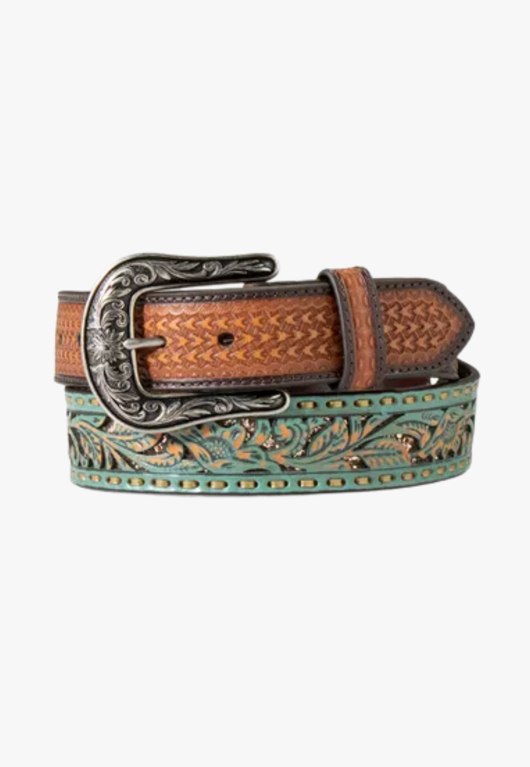 Nocona Womens Floral Filigree Western Belt