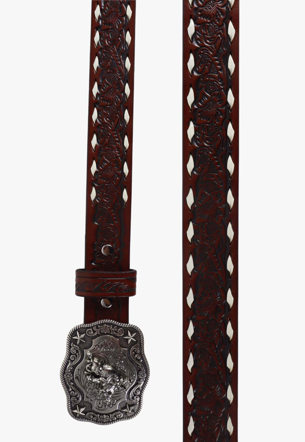Nocona Boys Floral Embossed Bull Rider Belt