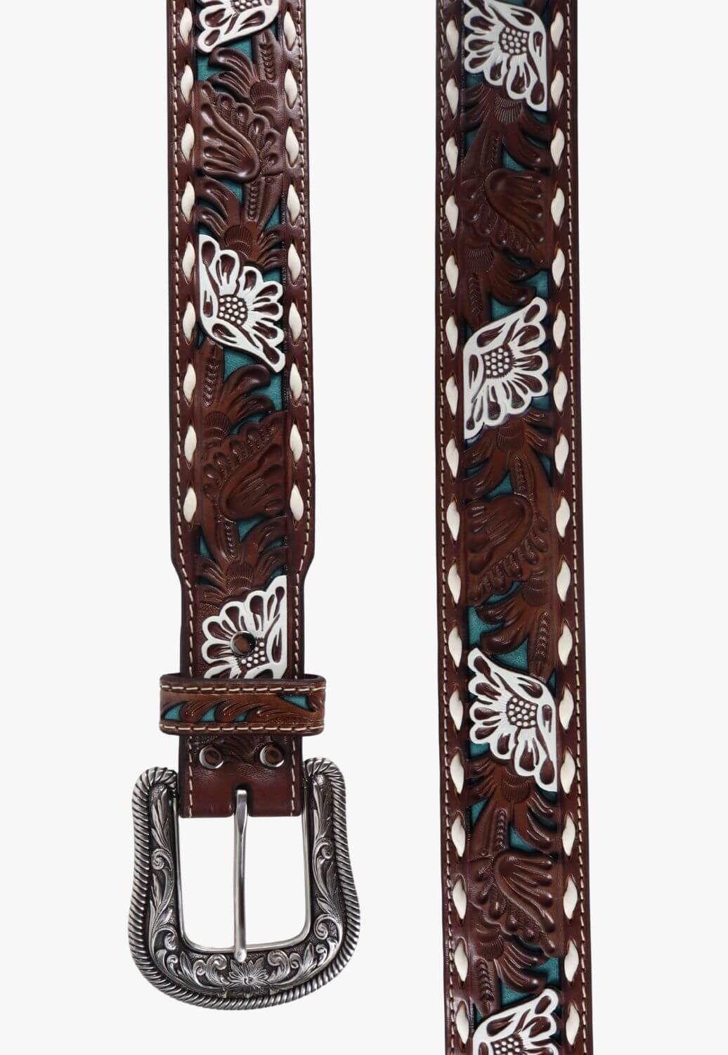 Nocona Womens Painted Flower Belt
