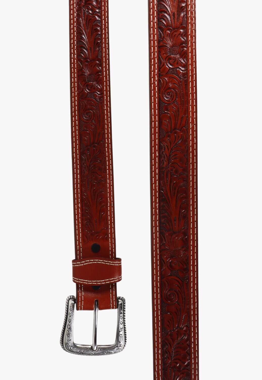 Nocona Mens Floral Embossed Belt