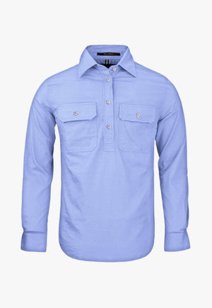 Pilbara Womens Closed Front Long Sleeve Work Shirt RM300CF