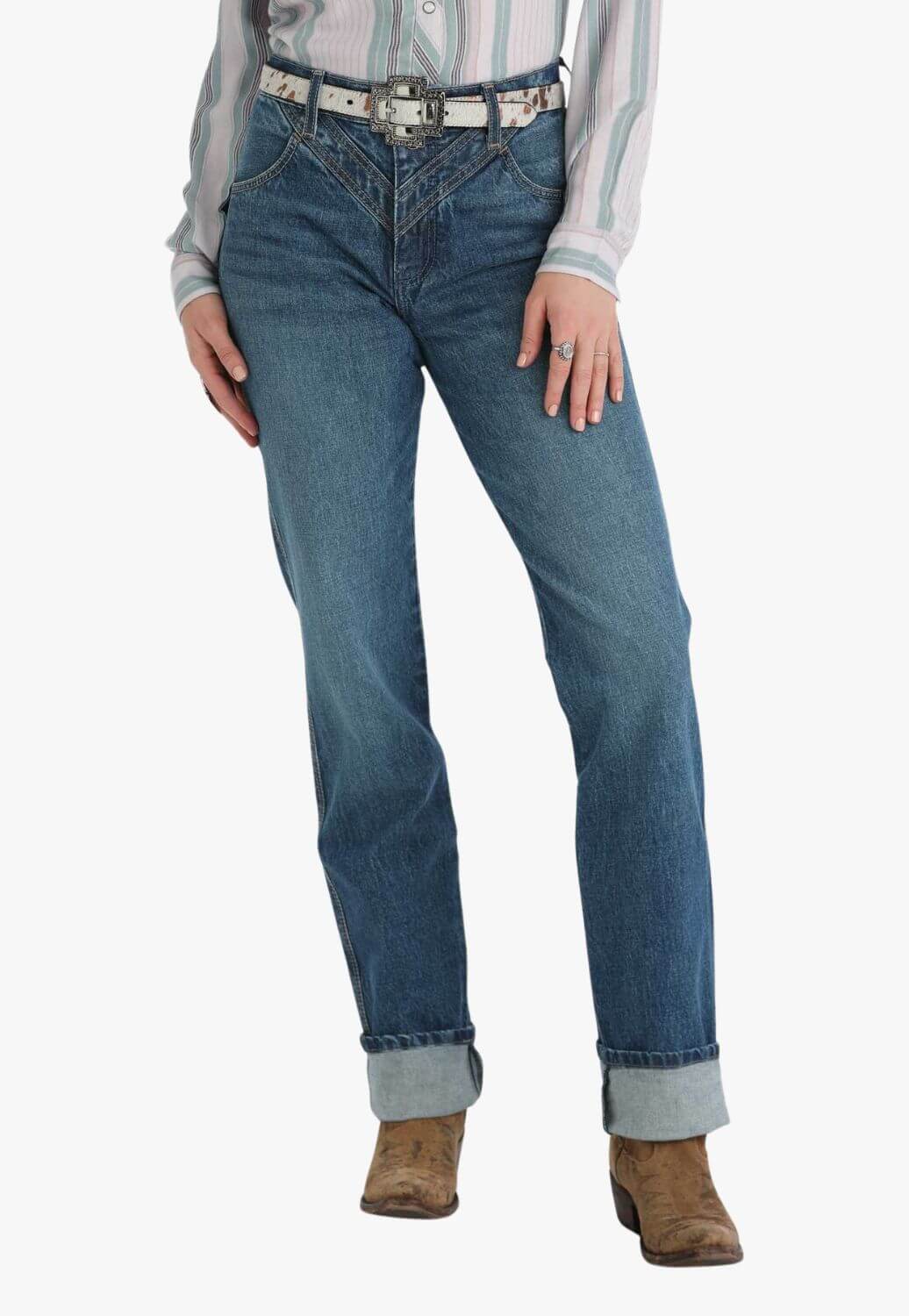 Cruel Girl Womens Quinn High Rise Relaxed Tapered Jean