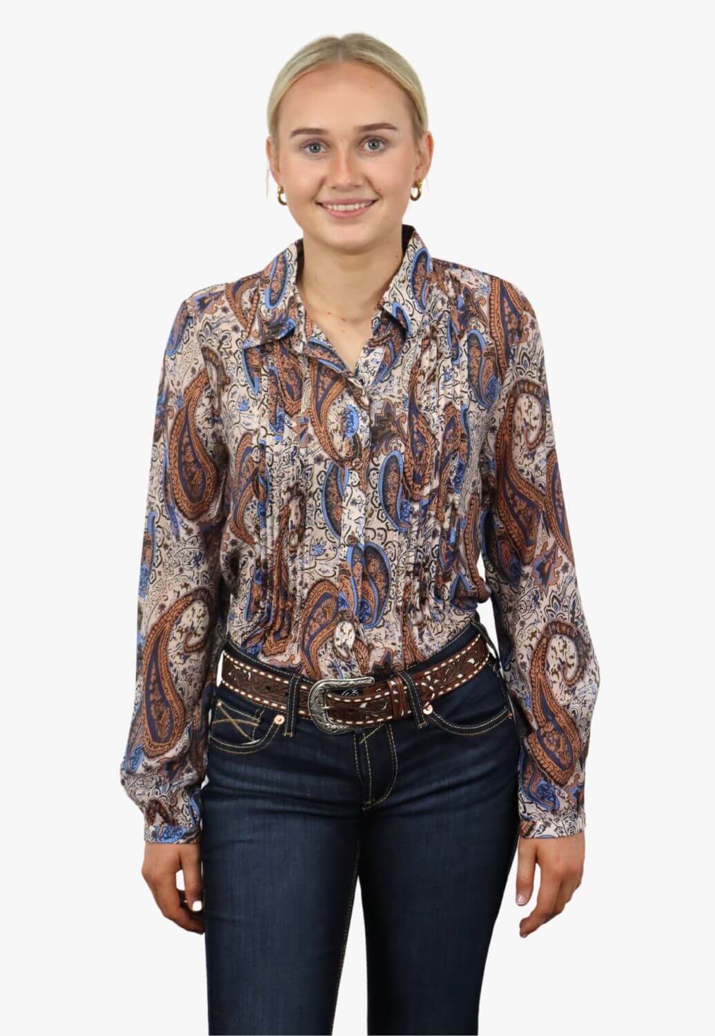 Corfu Denim Soft Print Shirt