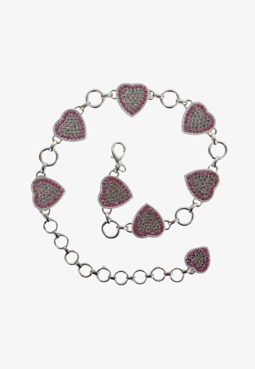 Nocona Girls Heart Rhinestone Concho Belt