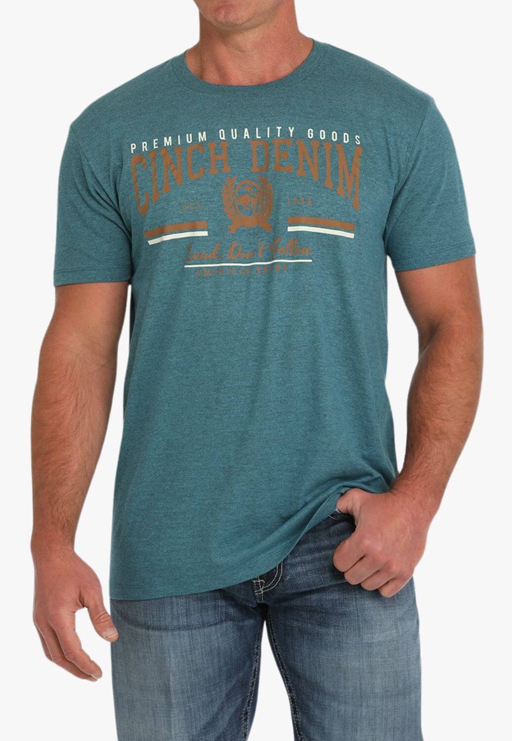 Cinch Mens Denim T-Shirt