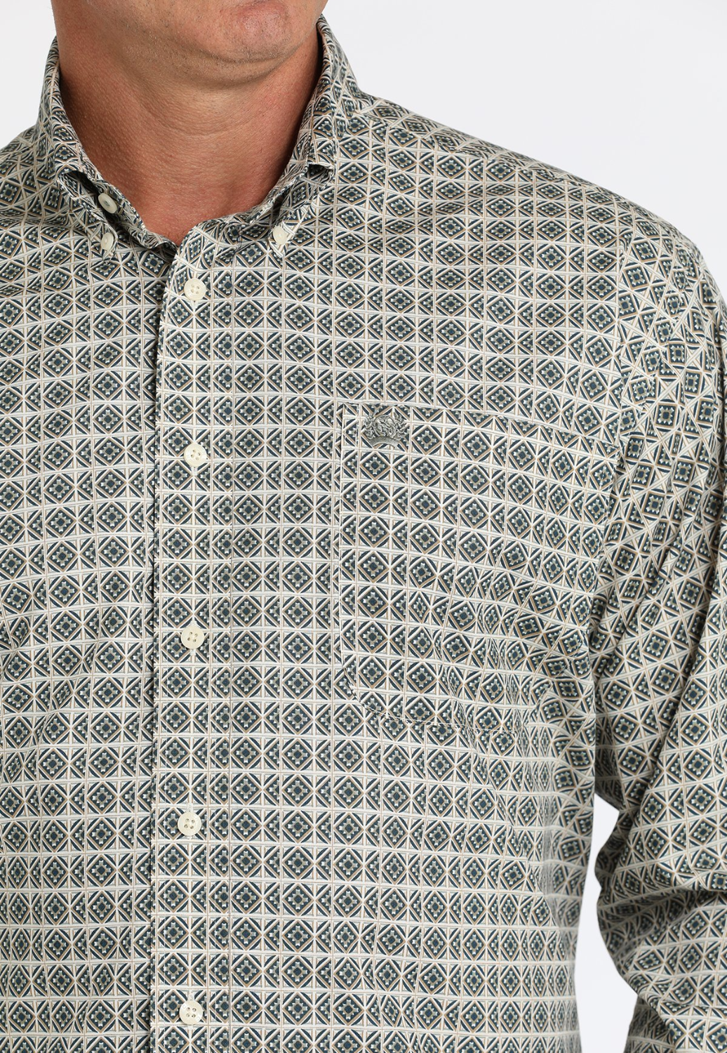 Cinch Mens Kaleidoscope Print Western Shirt