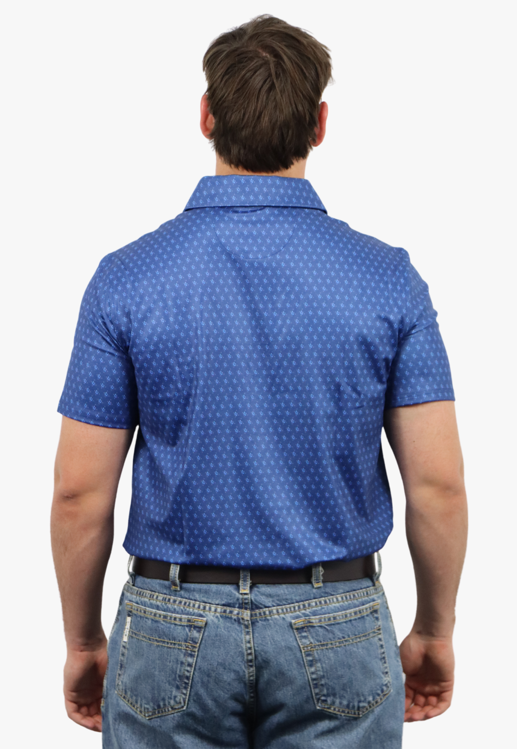 Rock & Roll Mens Ditzy Geo Knit Polo