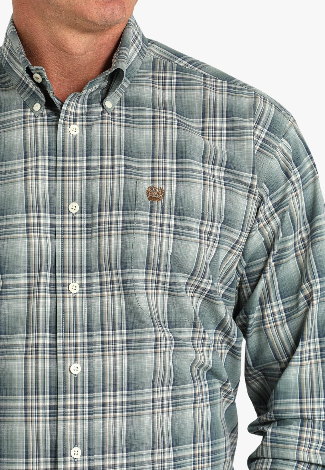 Cinch Mens Plaid Print Western Shirt