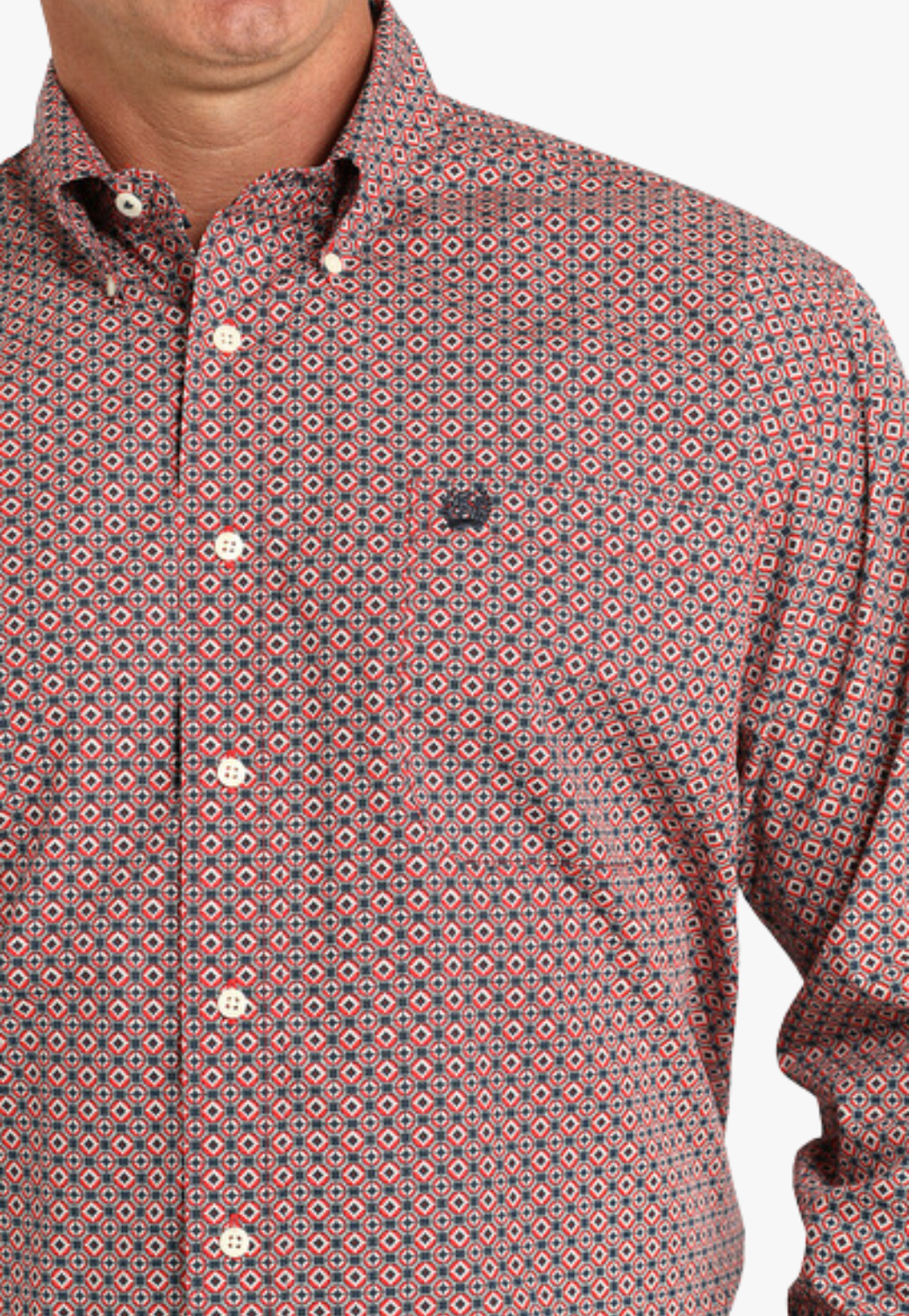 Cinch Mens Geometric Print Western Shirt