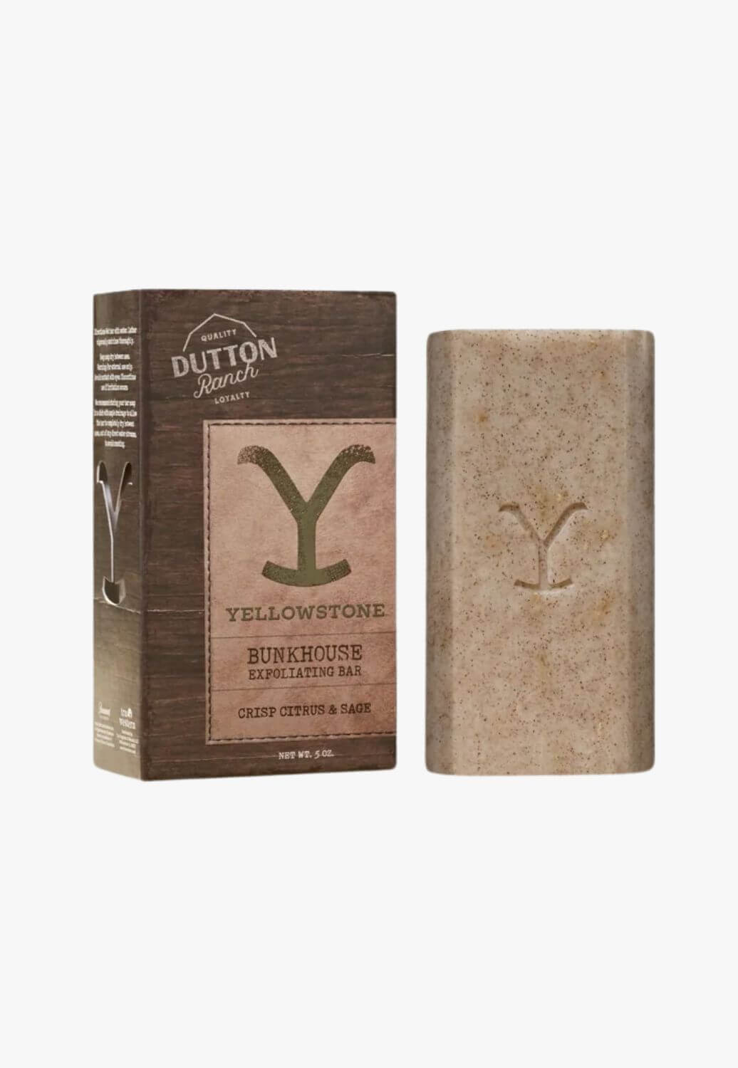 Tru Western Mens Yellowstone Bunkhouse Exfoliating Soap Bar