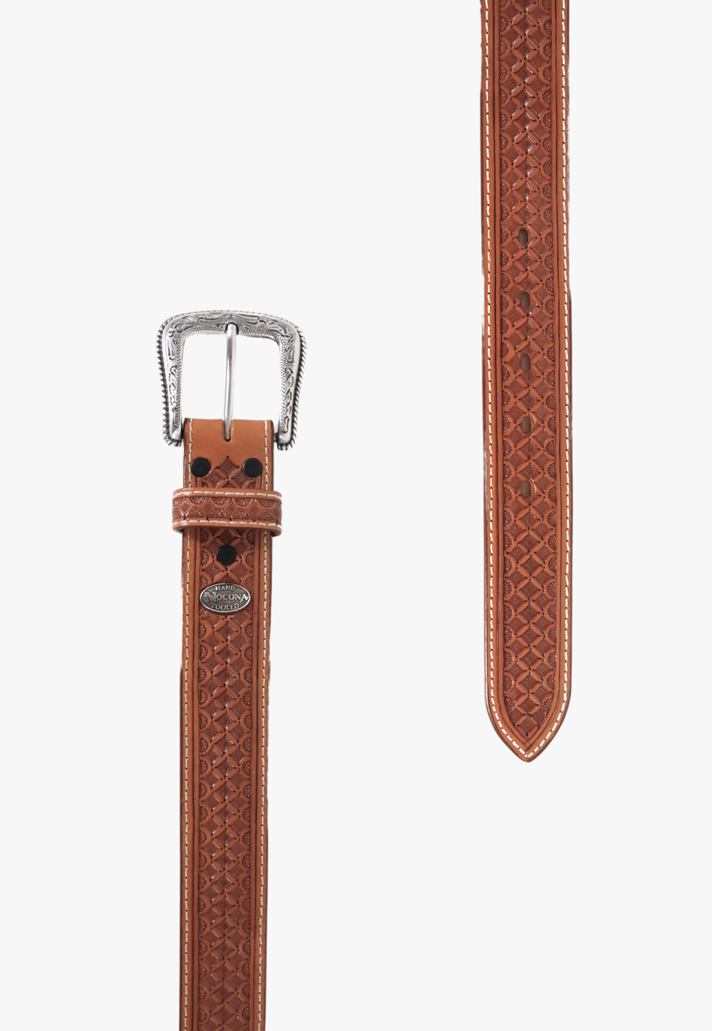 Nocona Mens Tooled Leather Belt