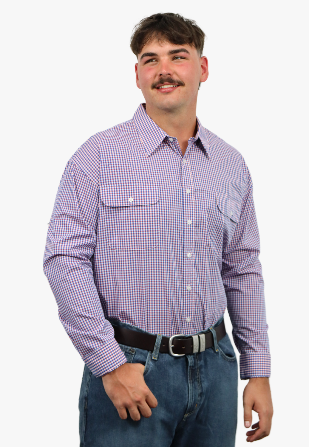 Bisley Mens Long Sleeve Checked Shirt