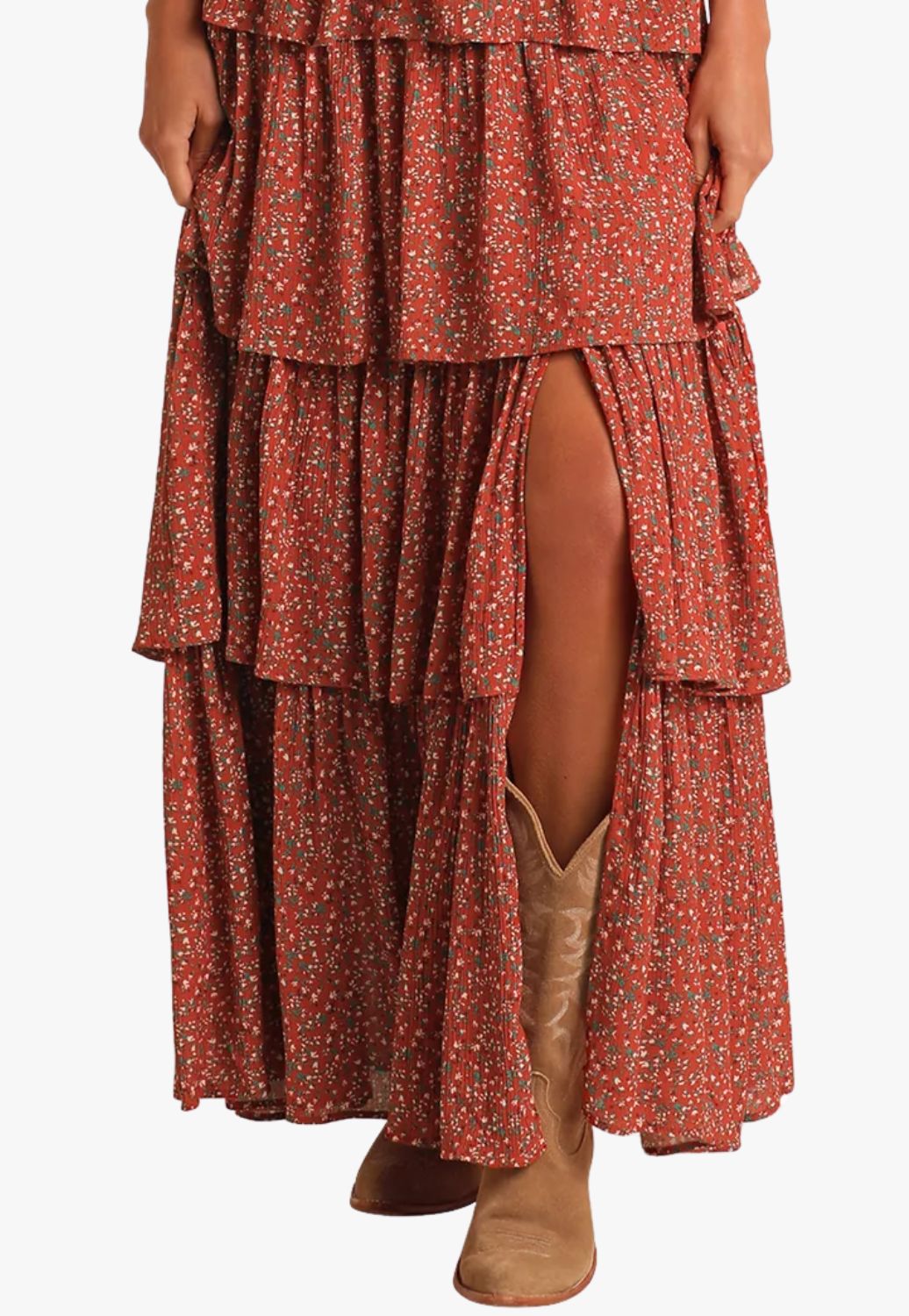 Rock and Roll Womens Tiered Maxi Dress