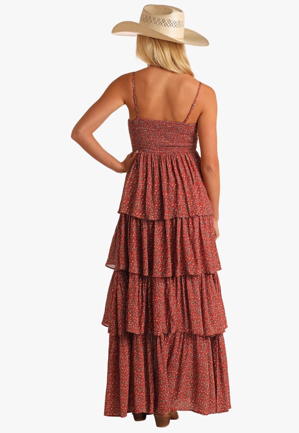 Rock and Roll Womens Tiered Maxi Dress