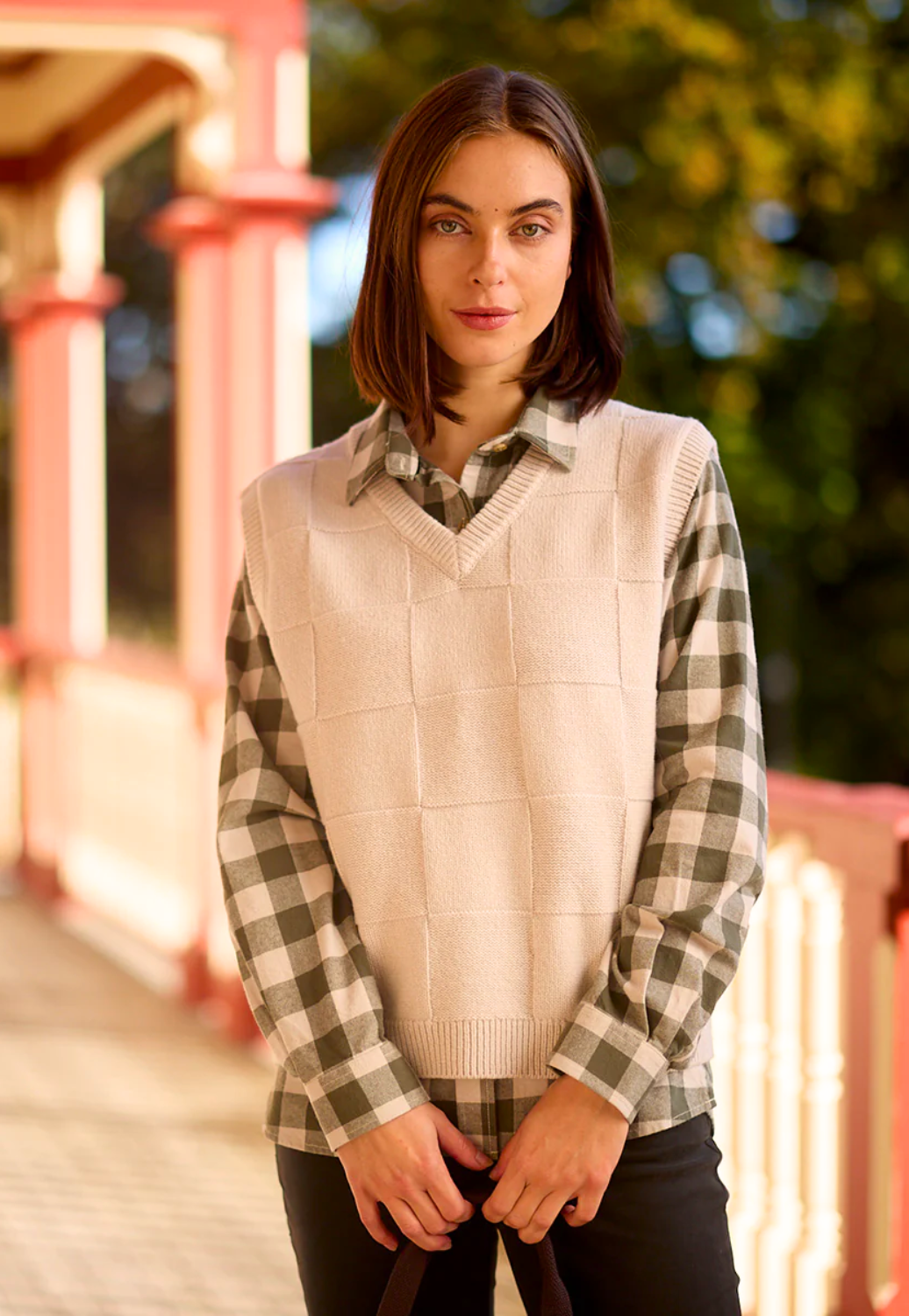 Swanndri Womens Chicago Check Vest