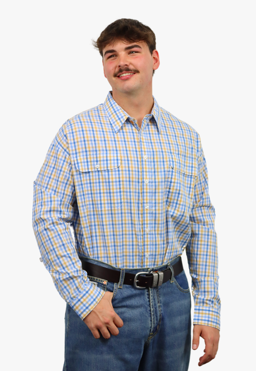 Bisley Mens Long Sleeve Checked Shirt