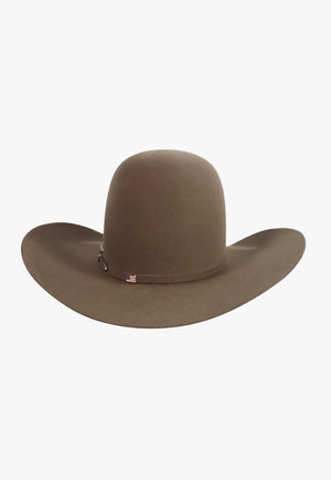 American Hat 10X Pecan Open Crown Hat Self Band