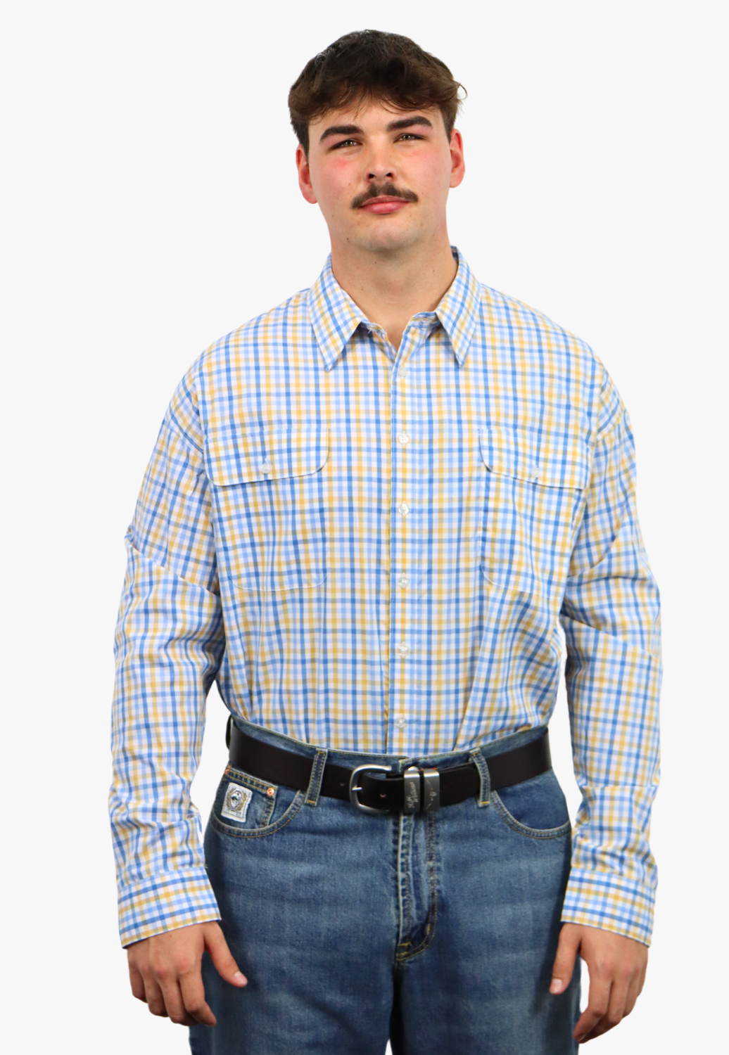 Bisley Mens Long Sleeve Checked Shirt