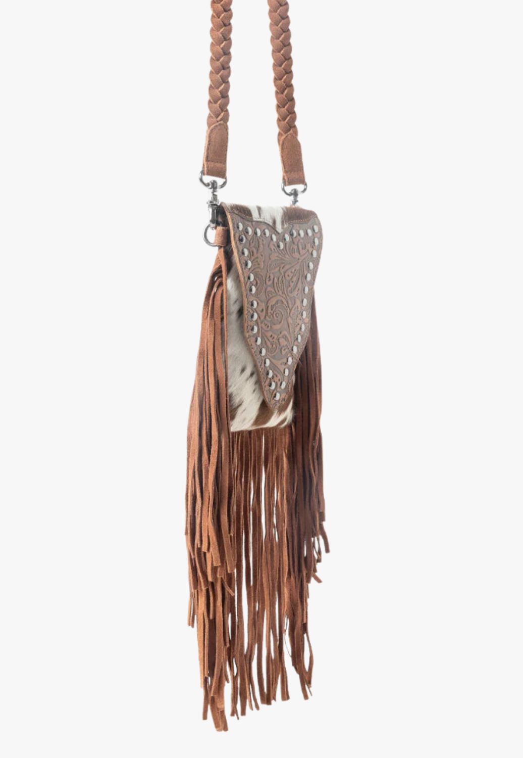 Myra Dusk & Dust Fringe Leather Bag