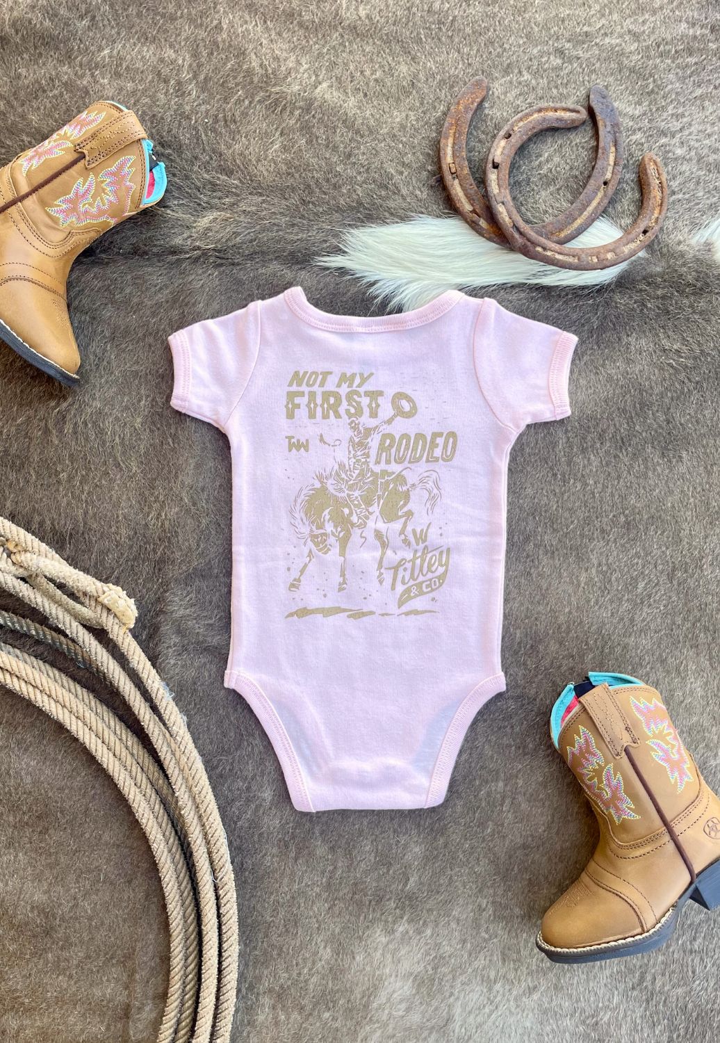 W. Titley & Co Infant Not My First Rodeo T-Shirt