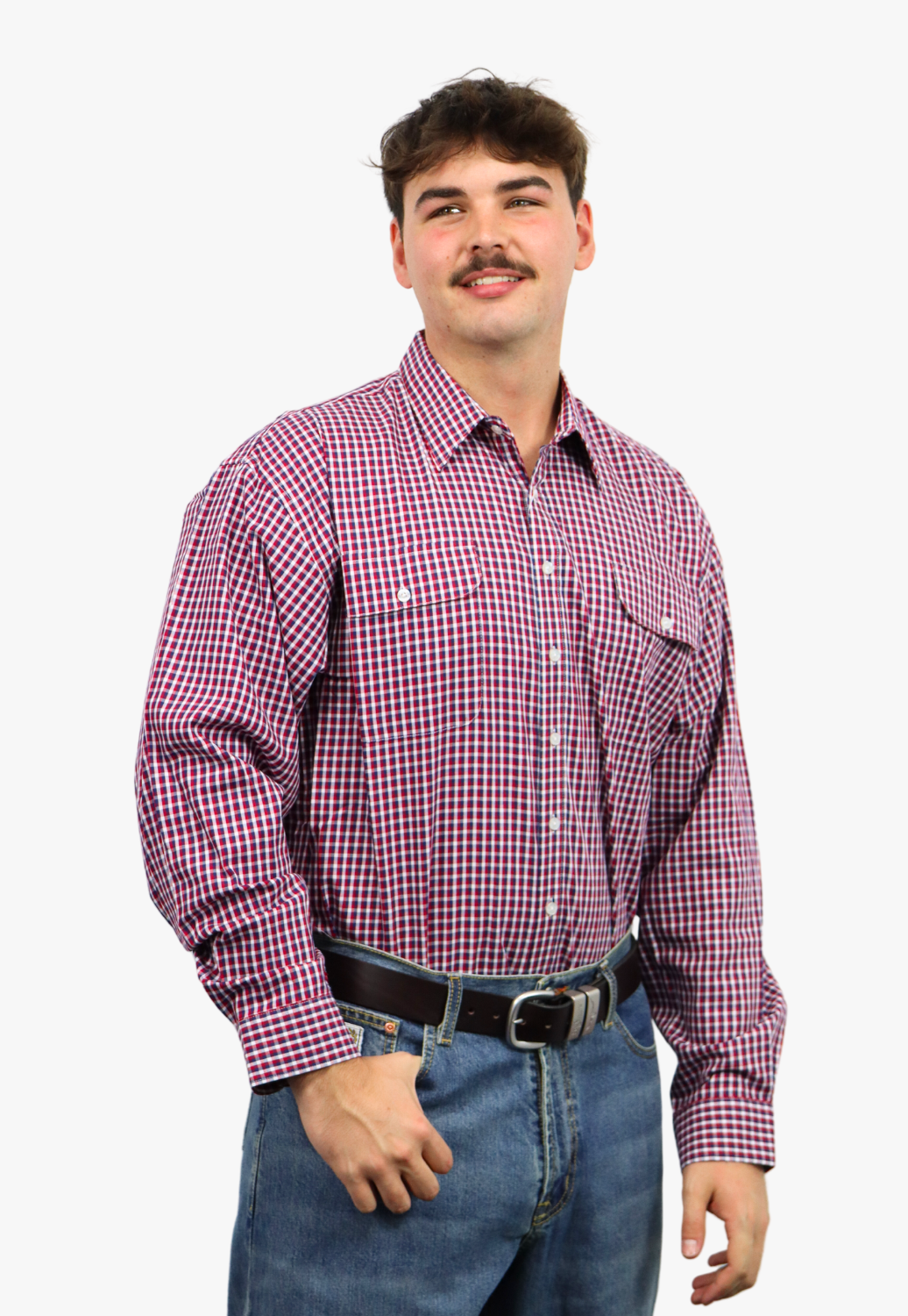 Bisley Mens Long Sleeve Checked Shirt