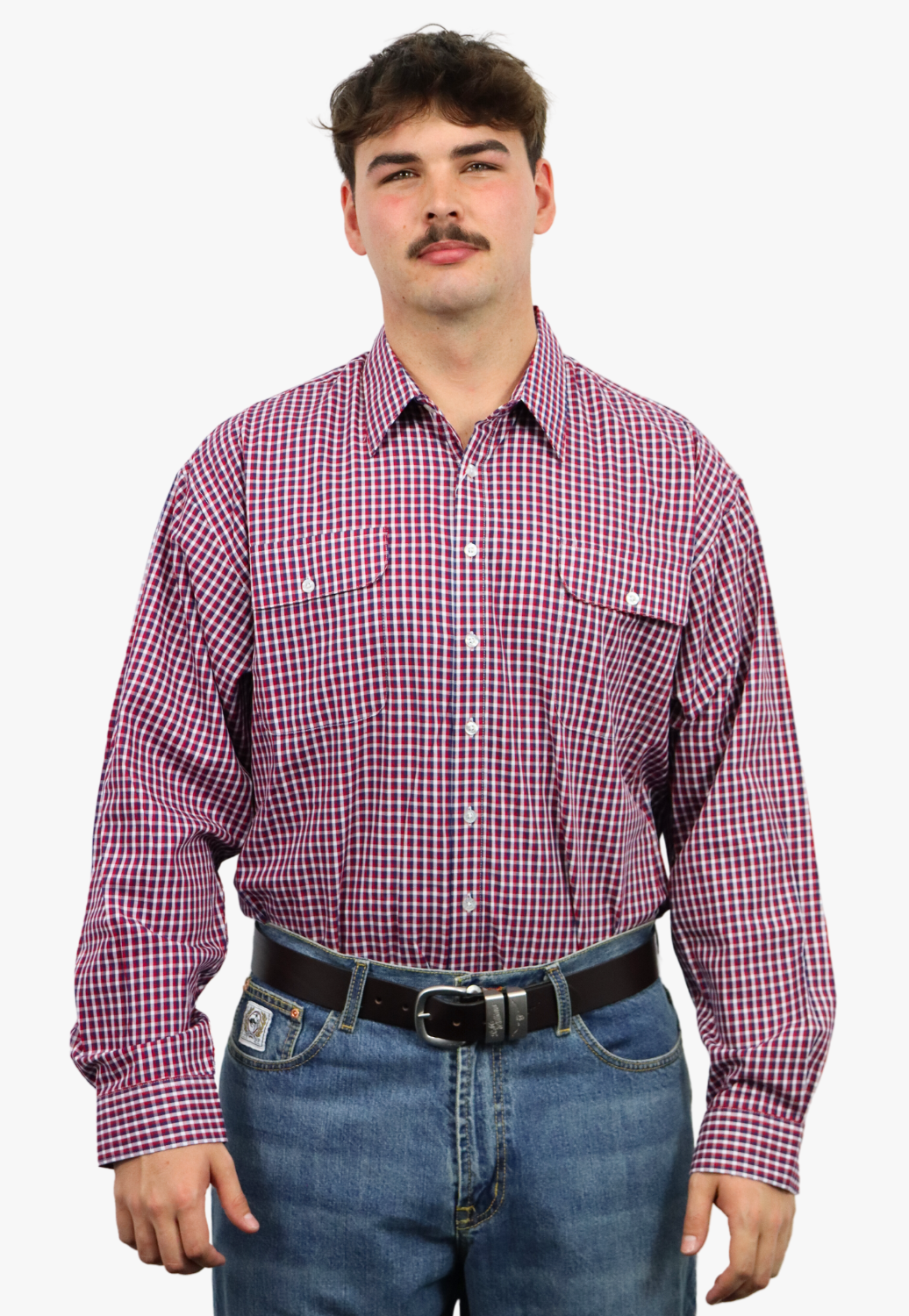 Bisley Mens Long Sleeve Checked Shirt