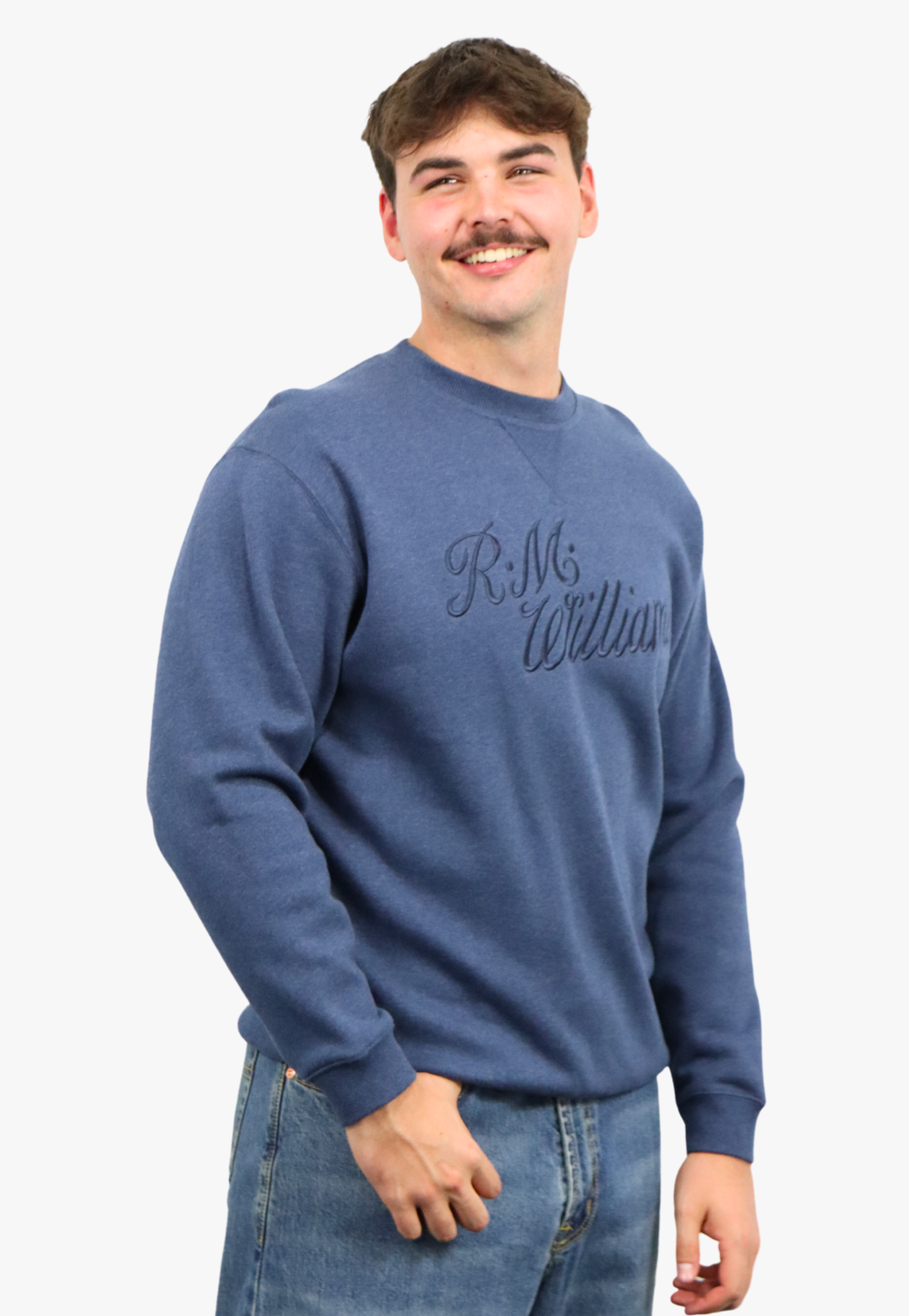 R.M. Williams Mens Script Crew Neck