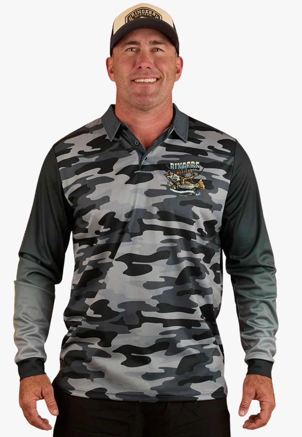 Ringers Western Unisex Buckin Barra Fishing Jersey