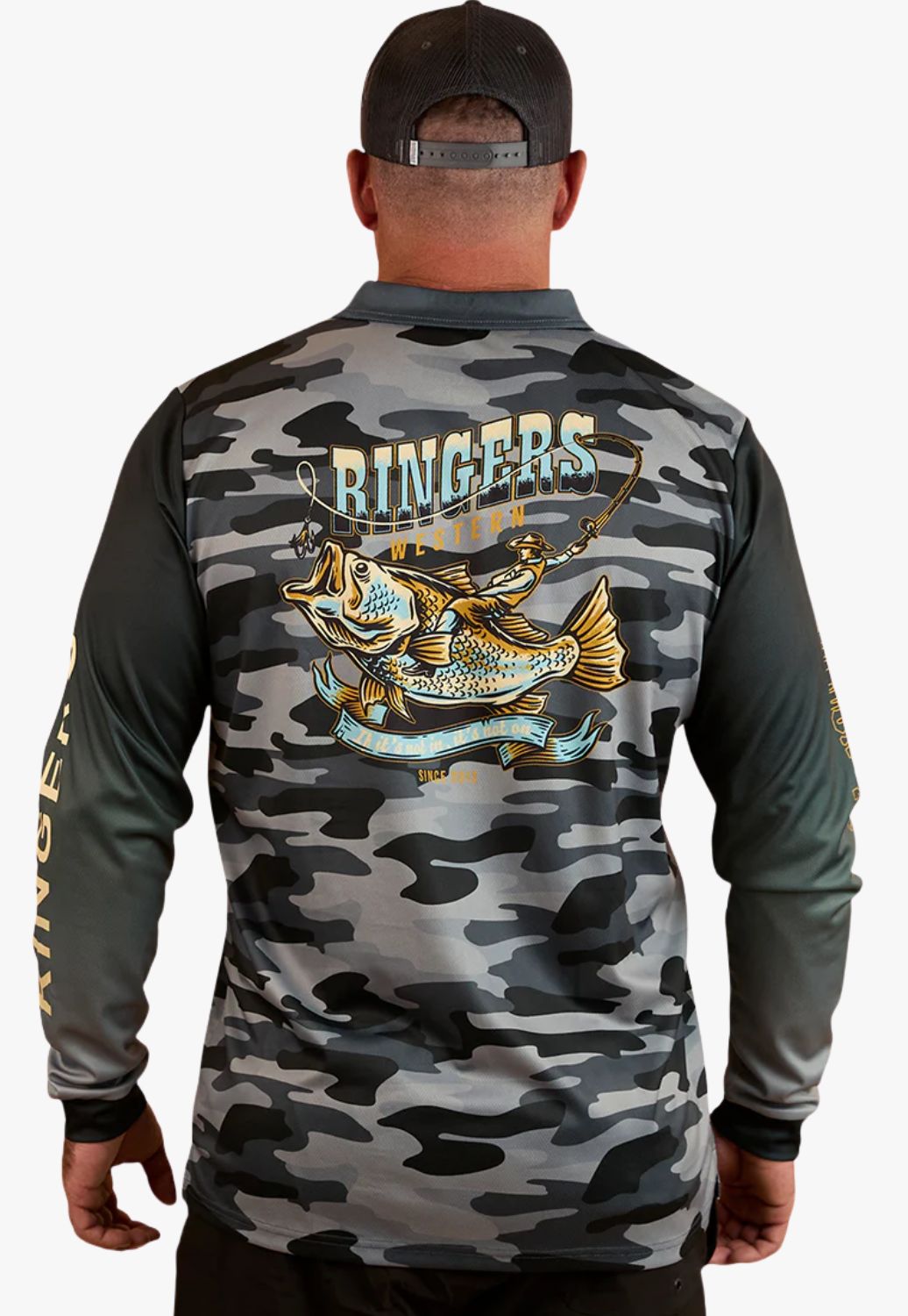 Ringers Western Unisex Buckin Barra Fishing Jersey