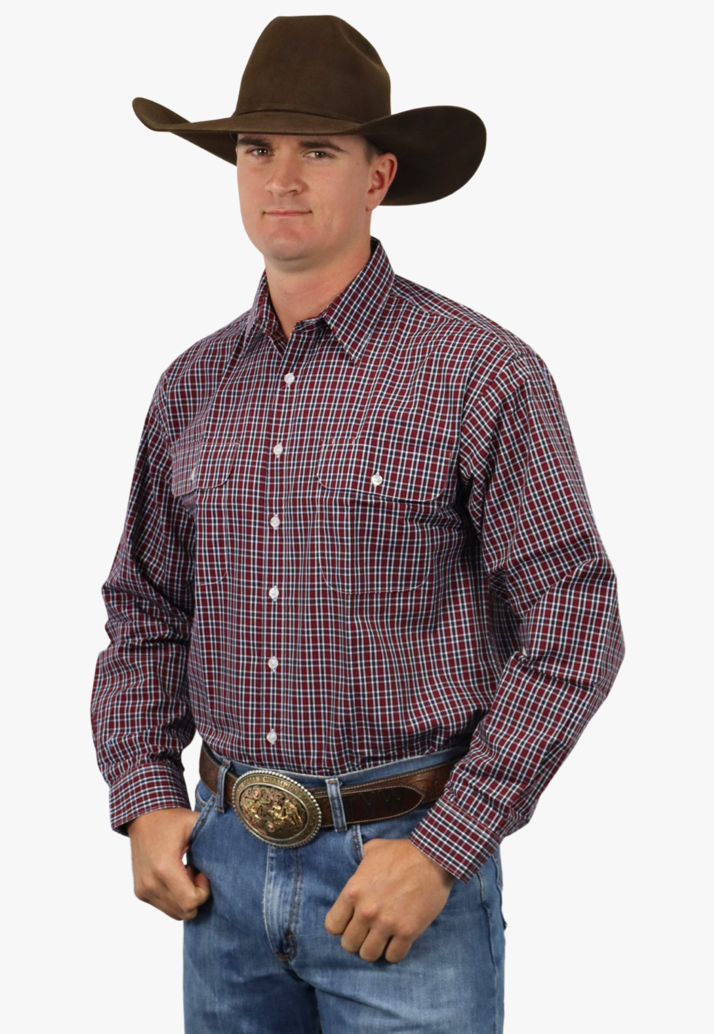 Bisley Mens Countryman Check Long Sleeve Shirt