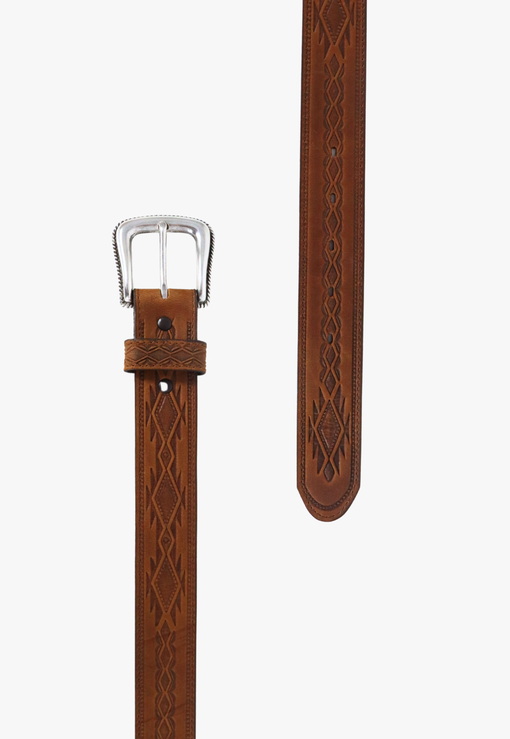 Tony Lama Mens Navajo Tooled Belt