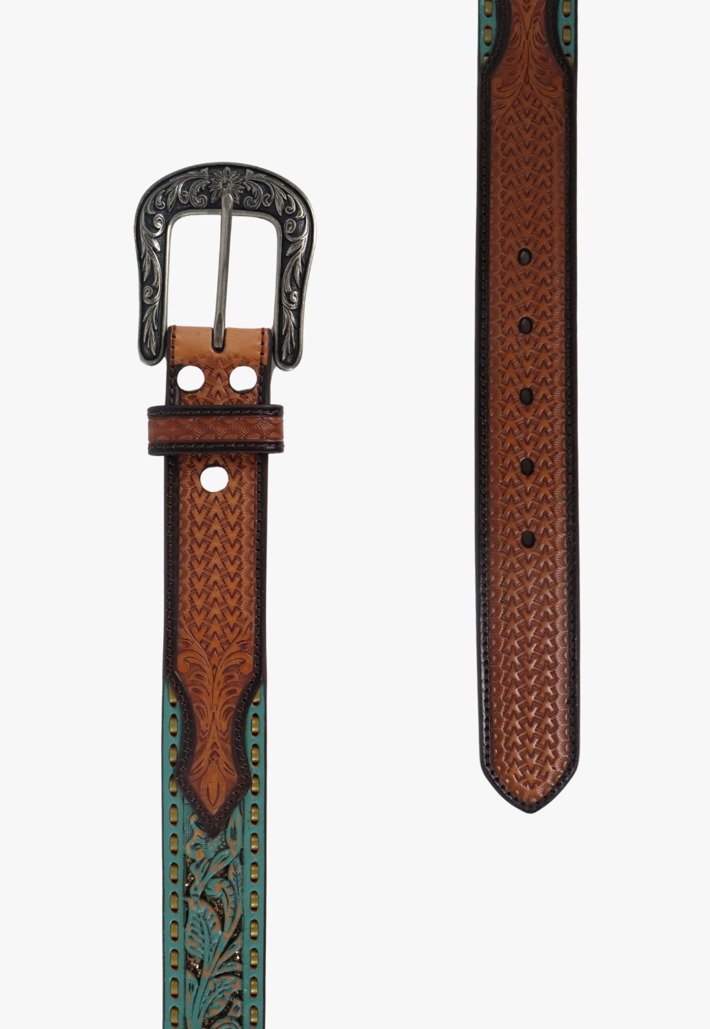 Nocona Womens Floral Filigree Western Belt